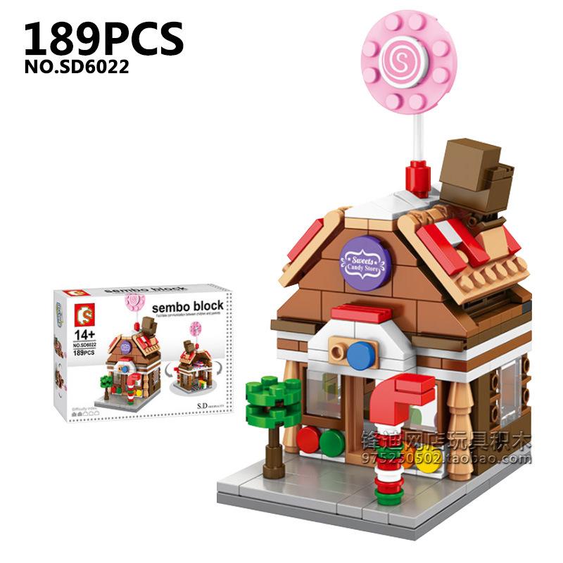 House Building Blocks Mini City Store Street View Snack Street Children'S Toys Boys And Girls Gifts Compatible With