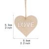 Valentine's Day Hand-painted Wooden Heart Pendant for Home Decoration.