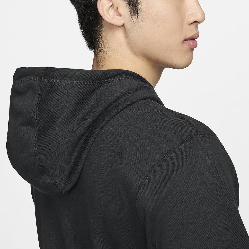 Nike Graphic Hoodie With Drawstring Men Tops Black FN3101-010