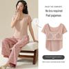 Women's Summer Modal Short Sleeve & Long Pants Fashionable Homewear Set