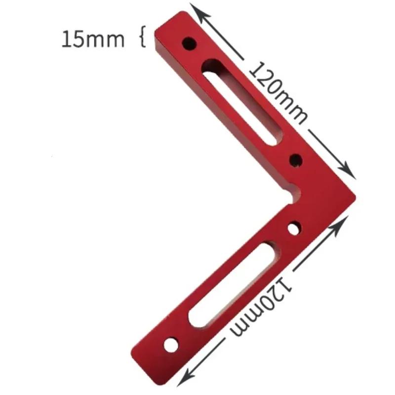 2pc 90 Degree Positioning Square Right Angle Clamp Aluminum L Block W/ Scale Woodworking Clamp Tool for Picture Frame Box Drawe