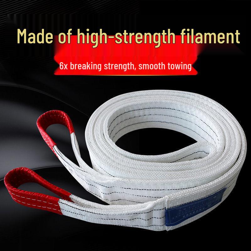 5tunový průmyslový plochý popruhový zvedací závěs - Bílý