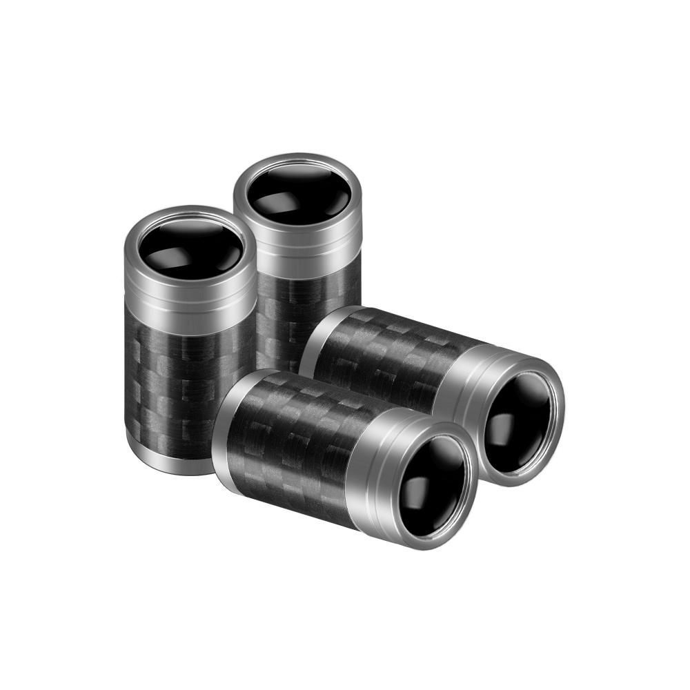 PYZW6 4Pcs Carbon Fiber Car Wheel Tire Valve Stem Air Cap Auto Accessories For Lexus NX300h EX300h CT200h RX330 IS F Sport RX RX300