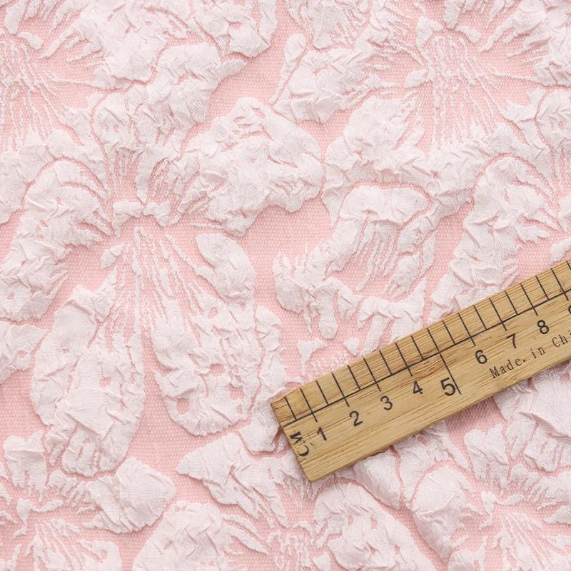 160x50cm Vintage Relief Lily Jacquard Fabric For Women's Dresses, Princess Dress Children's Clothing Handmade DIY Fabric TJ10253