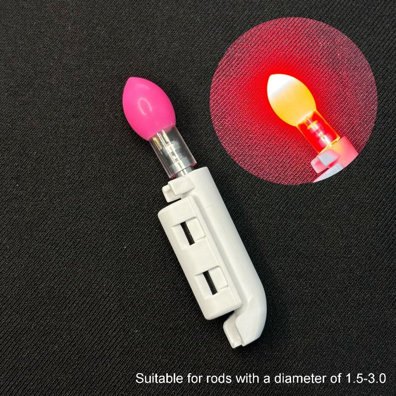 1 Piece Snap-In Electronic Pole Lamp Fishing Rod Alarm Light Luminous Stick Fishing Electronic Rod Light Diy Accessories