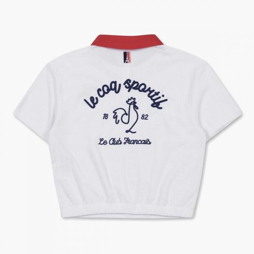 Le Coq Sportif Terry Crop Polo T shirT owT   qp222TTs55