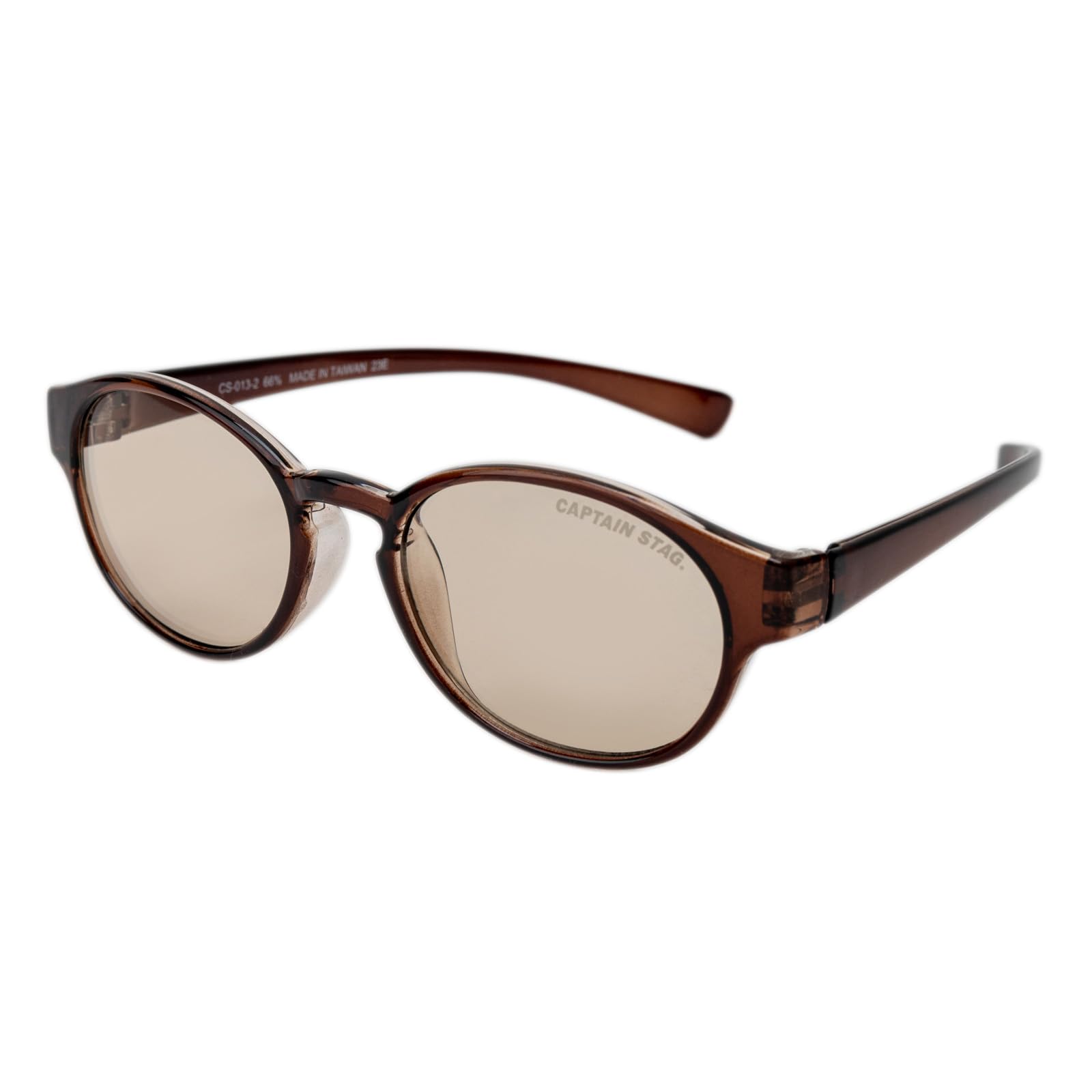 

Captain Stag Men s UV Protection Sunglasses with Case, Stylish Brand, Perfect for Driving, Outdoor Activities, Sports, Plastic Frame, Brown, CS-013-2
