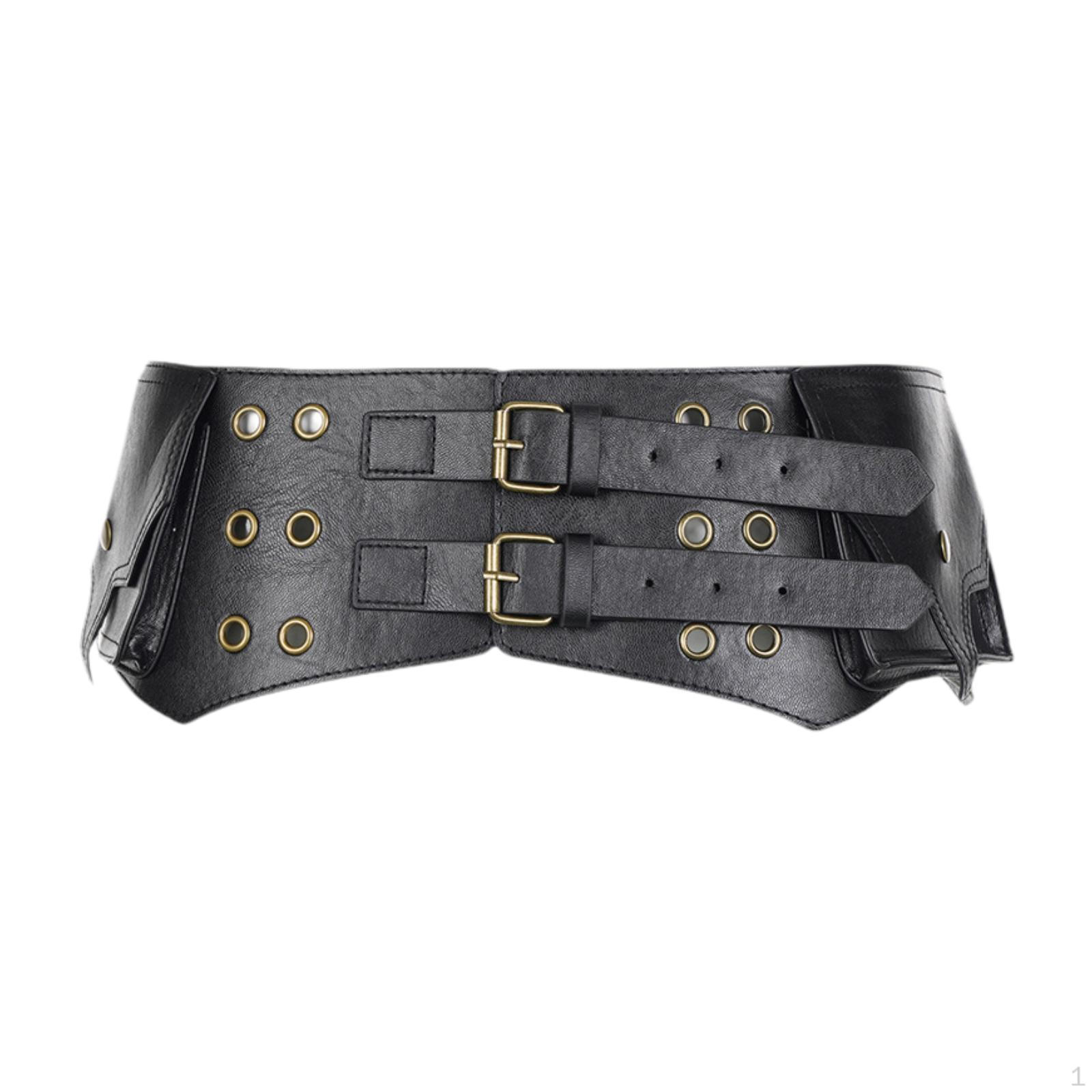 

Женский широкий пояс из искусственной кожи в стиле вестерн, аксессуары для одежды для ковбойши Black