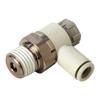Pipe Speed Controller for Elbow for 6mm (SK11) One-touch Fitting, Tubing, Type, Hose, R1/4 AS2201F-02-06SA