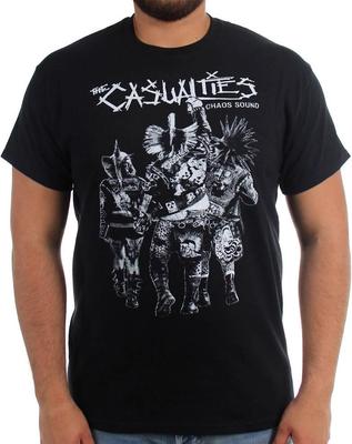 THE CASUALTIES Choas Sound Maglietta Ufficiale della Band LARGE NUOVA