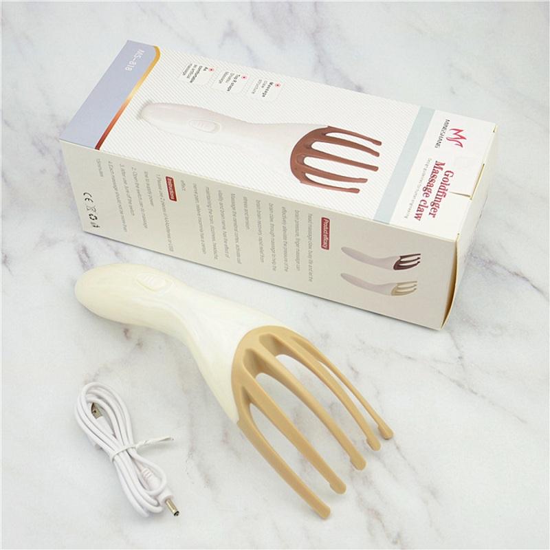 

2 шт. Пятипальцевый расслабляющий массажер для кожи головы, шеи и головы, массажный коготь-осьминог, инструмент для ухода за головой, профессиональный w279 хаки