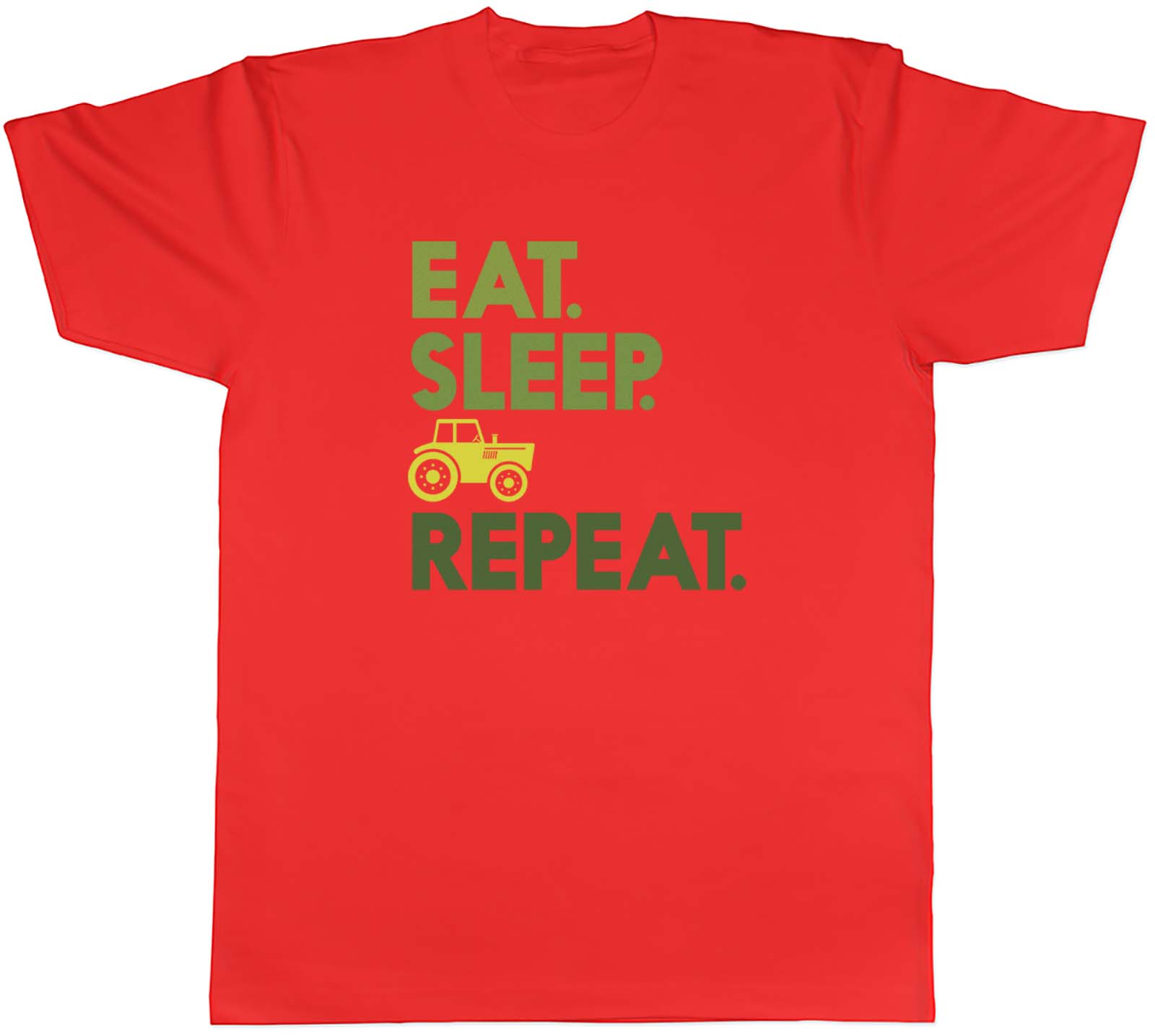 Eat Sleep Farming Unisexs TShirt Farm Tractor Farmer Harvest Agriculture Tee Gift S