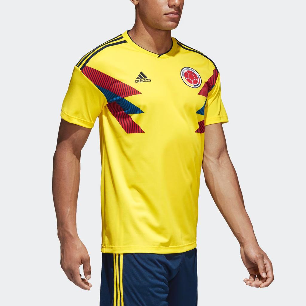 Adidas World Cup Comfortable Stylish Home Pullover Short Sleeve Soccer Jersey Men jersey Yellow Blue CW1526