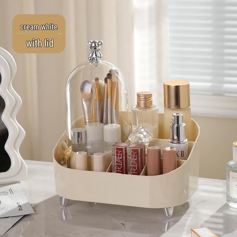 Divided Dustproof Desktop Cosmetic Storage Box