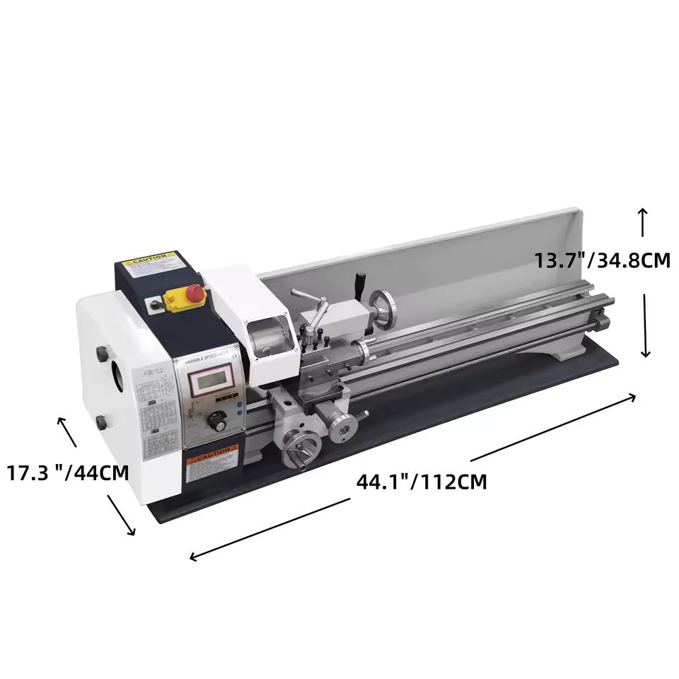 SIHAO Mini Metal Lathe 220x600/750mm, Brushless/Brushed Motor 1200W/1500W Variable Speed