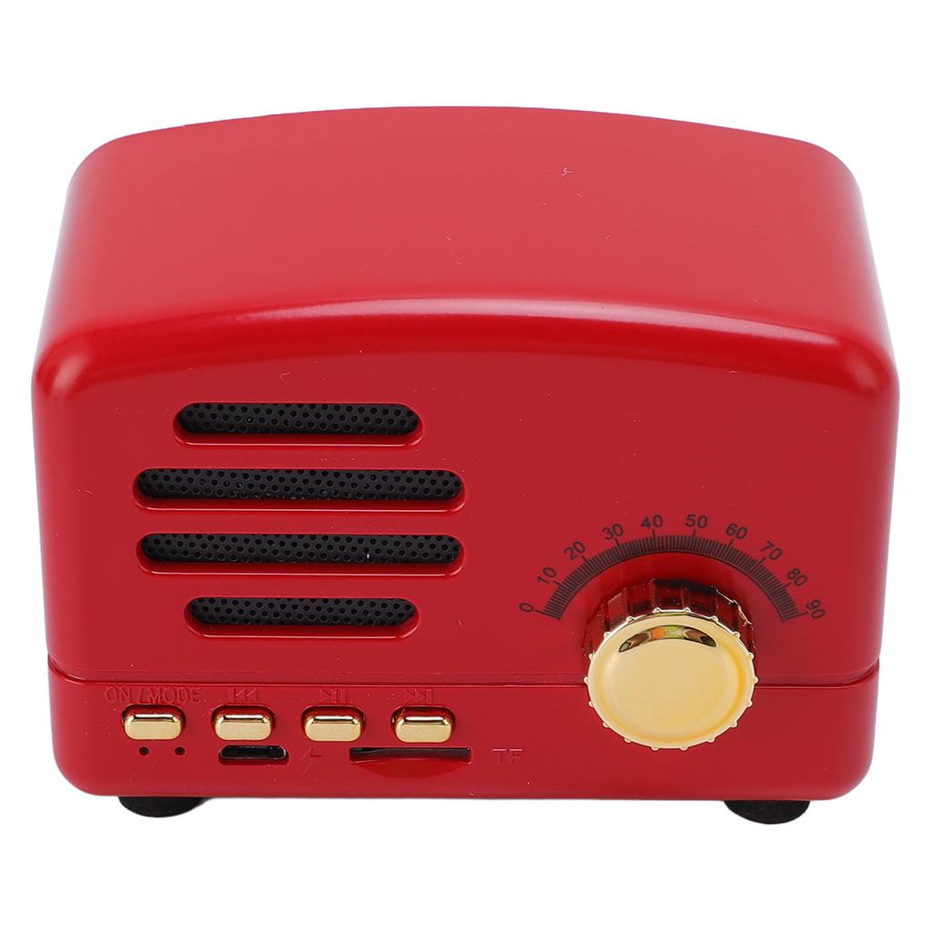 Retro Speaker Portable Bluetooth Rechargeable Noise Reduction Cute Vintage Speaker for Bedroom Party Outdoor