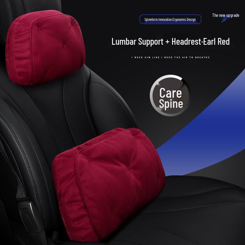 Purple Wind Chime Headrest & Lumbar Support Pillow for BMW 5 Series 530Le Zotye T300/T600