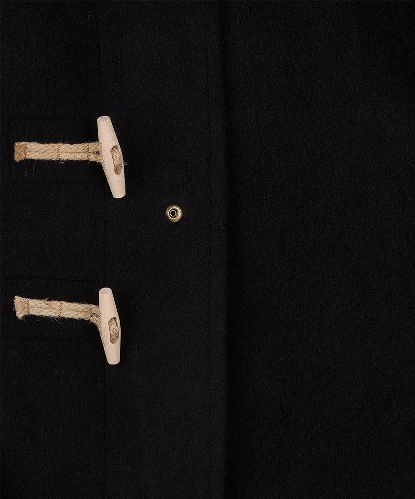 Montgomery Short Original Duffle Coat With Wooden - Black