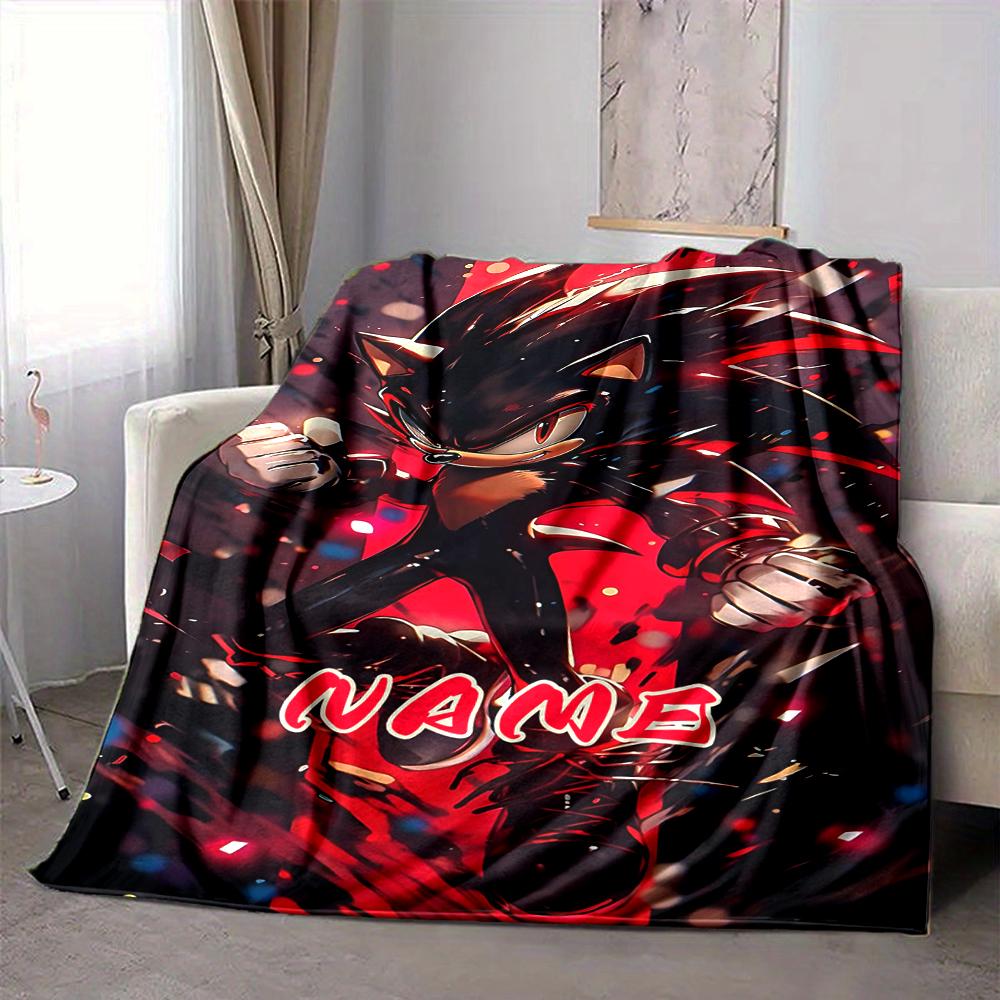 Custom 1pc Sonic Adventure Blanket, Soft And Comfortable Blanket, Casual Warm, Camping Travel Blanket, Birthday Gift Q912175