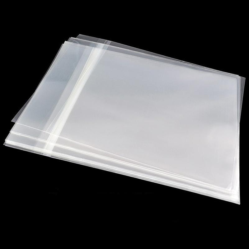 50Pcs 12Inch Clear Vinyl Record Protecter Lp Vinyl Record Self Adhesive Bag Plastic Outer Sleeves For Cd Tape Protect Sleeves