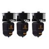 3 Pcs Hotend Set Replacement for Bambu Lab P2S H2D H2S H2C 3D Printer 0.2mm 0.4mm 0.6mm Nozzle Hotend and Silicone