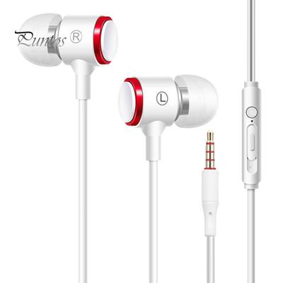 Wired Headphone Noise Canceling In-ear Earphone 3.5mm Plug Stable Transmission Wired Headset with Mic Bass Dual Driver for Sports Game
