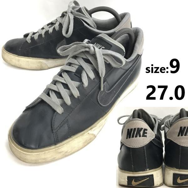 

Nike SUPREME TENNIS CLASSIC кожаные кроссовки 9 27 черный редкий