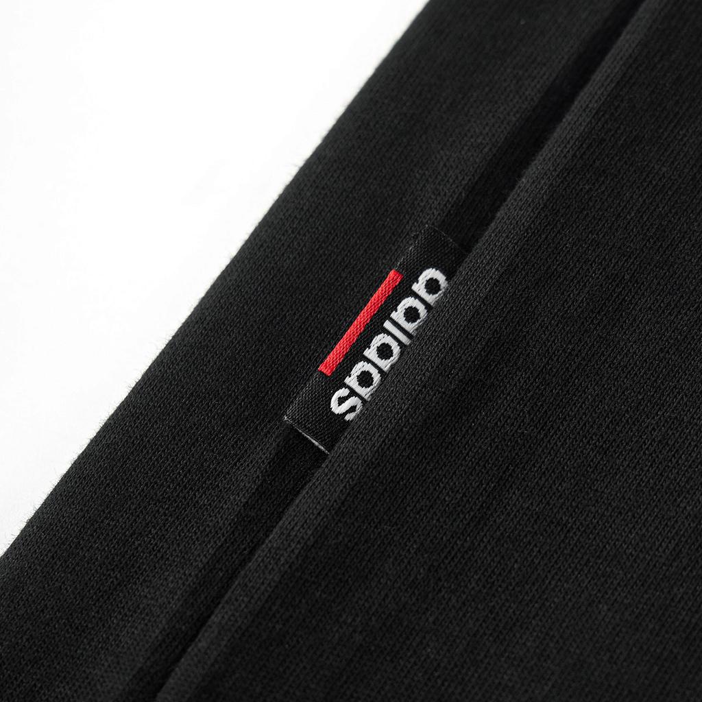 Adidas Back Letter Print Design Casual Round Neck Short Sleeve T-Shirt Men Tops Black JL5906