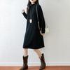 Women Sweater Dress 100% Wool MODERN NEW SAGA Turtleneck Knit Long Pullover Winter Jumpers Wool Long Dress Female