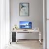 Adjustable Overbed Table with Fence & Keyboard Tray, Large Size Laptop Desk for Home Office, Hospital Bed, Sofa & Living Room