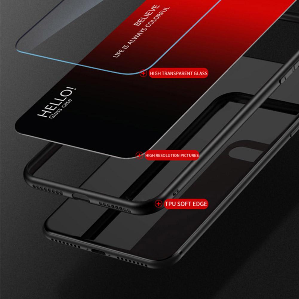 For Honor X8c 4G Case Anti-Scratch Tempered Glass+PC+TPU Phone Cover