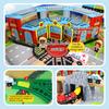 Blocks Train Rail Track Set Wooden Track Railway Toys Wooden Train Track DIY Railway Road Track