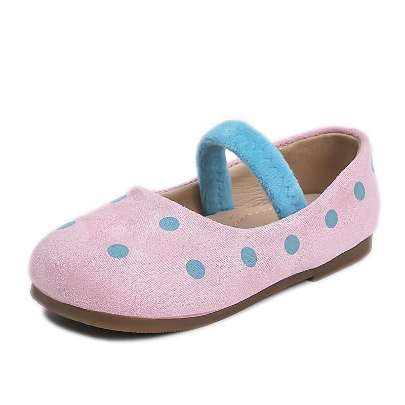 Spring and Autumn New Korean Style Fashion Girls Soft Sole Comfortable Leather Shoes