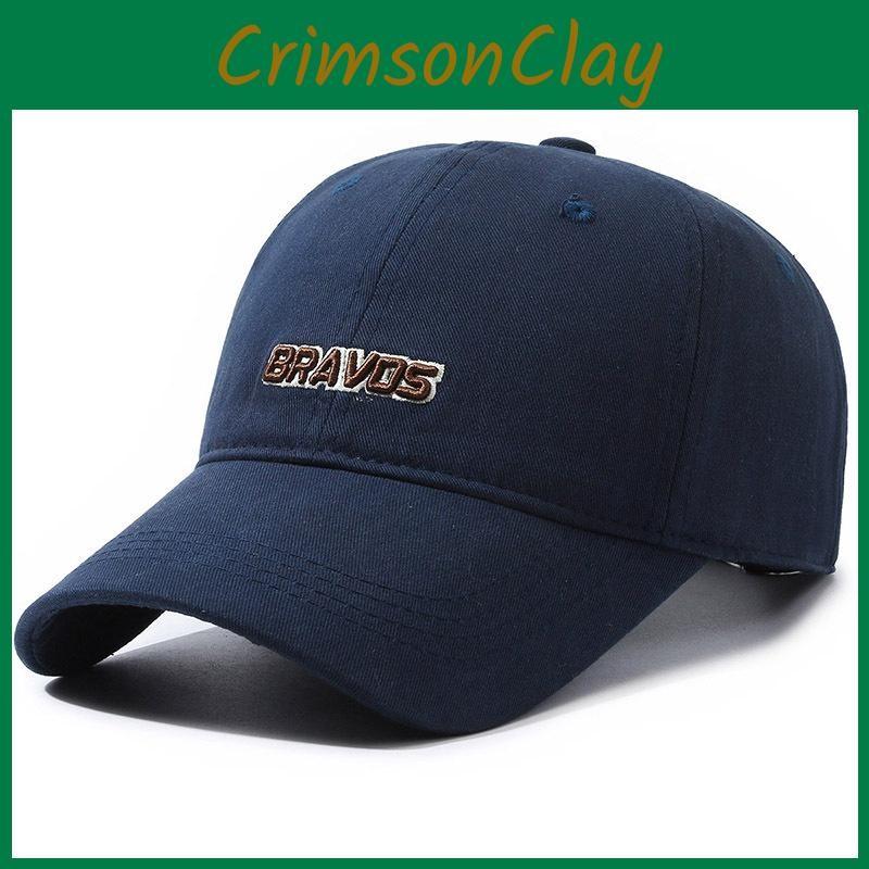 Embroidery Bravos Letter Baseball Caps Womens Sun Protection Sports Outdoor