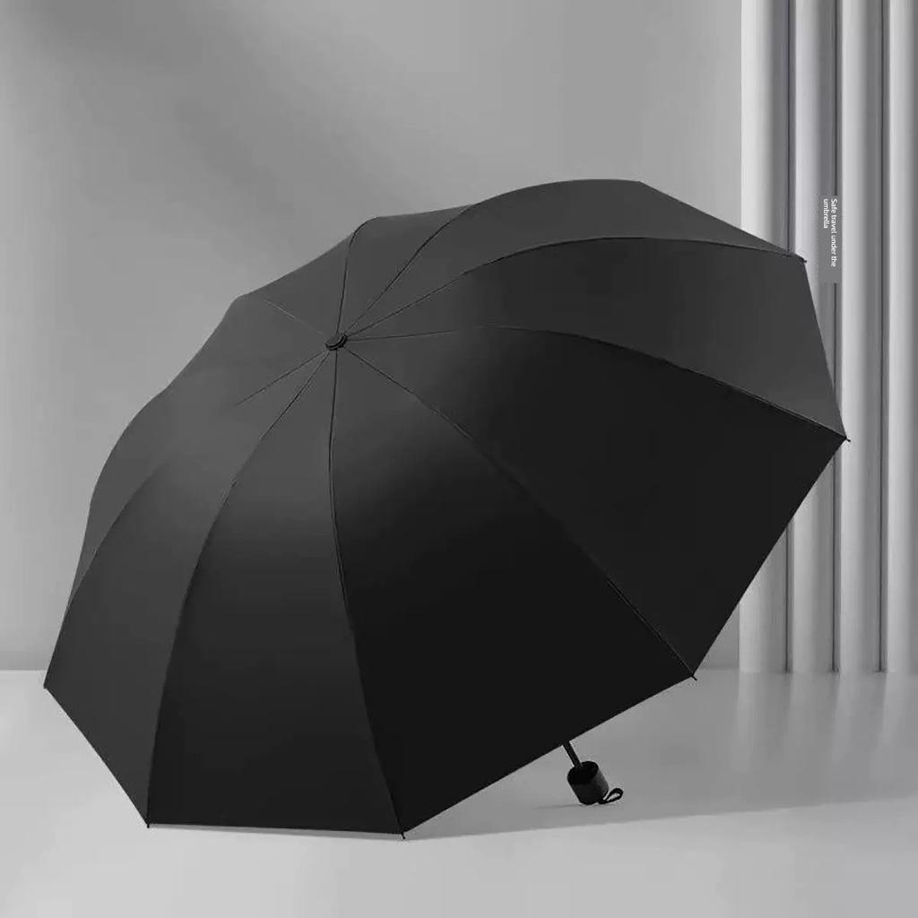 Large Manual Folding Umbrella for Men, Extra Large, Thickened and Reinforced, Suitable for Both Men and Women, Dual-Use for Sun and Rain