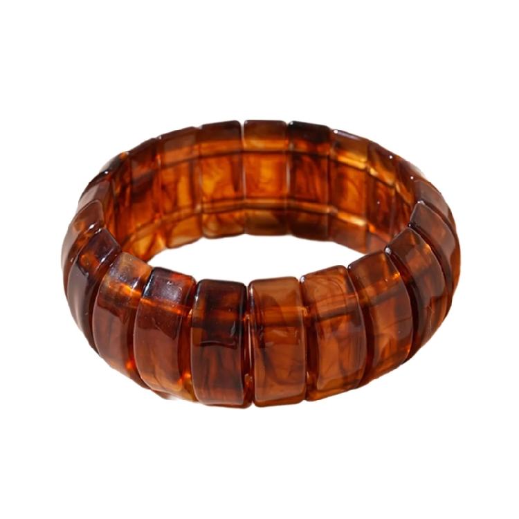 

Vintage Inspired Acrylic Bangle With Color Gradient Modern Fashion Wristband Minimalist Jewelry For Everyday Wear