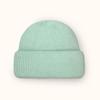 Autumn Winter Fashion Rabbit Hair Knit Hat Double Rolled Brim Warm Cold Hat