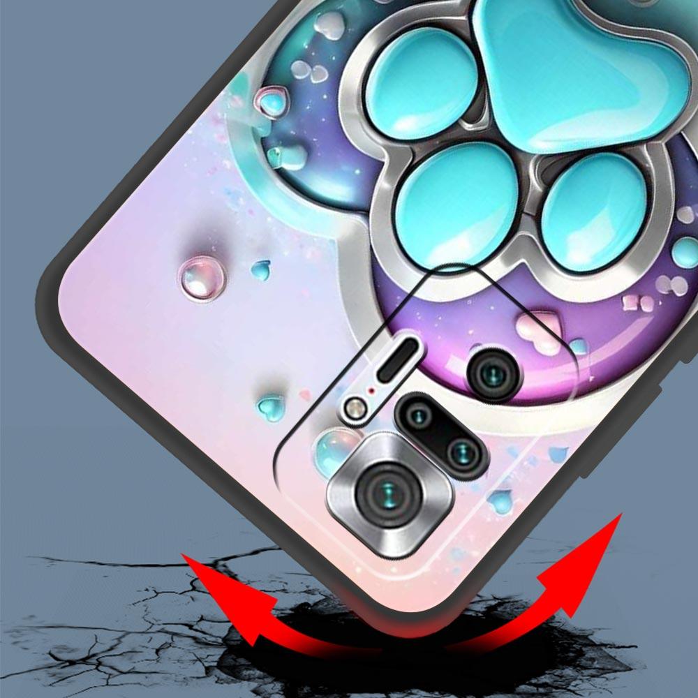 Og Paw Print Aesthetics Phone Case Cover for Redmi 14C 10C Note 15 14 13 12 10 11 K40 Pro Plus Soft TPU Shockproof Shell Fundas