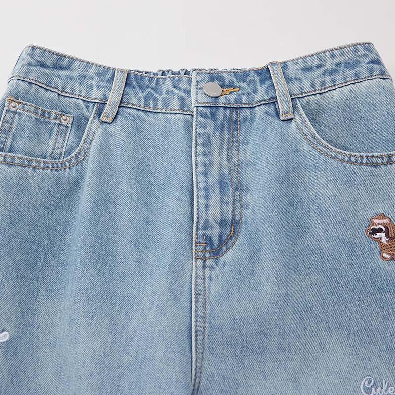 IEF Women's Plus Size Casual Denim Wide-Leg Pants