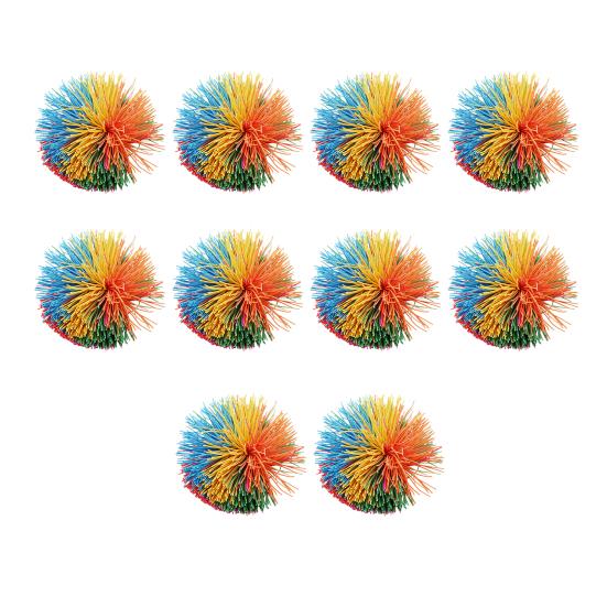 1/2/10/15Pcs Silicone Monkey Stringy Ball Anxiety Relief Colorful Sensory Ball Portable Travel Rainbow Fidget Ball Bouncy Pom Stress Ball Party Favors