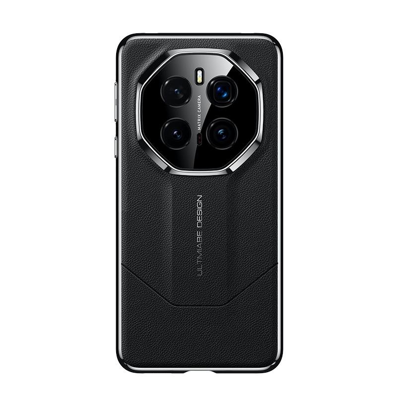 

Применимо к чехлу для телефона Honor Magic7pro с гальваническим покрытием HONOR, противоударному, однотонному кожаному чехлу для деловых мужчин Honor Magic 7Pro