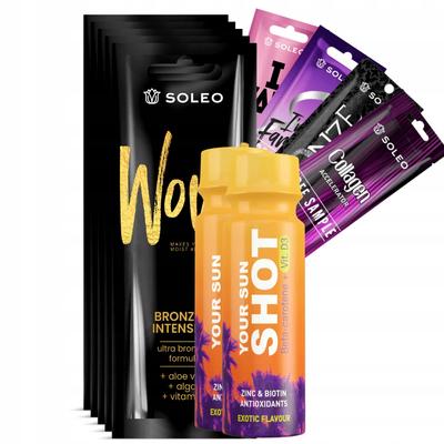 Soleo Wow 5x15ml Ultra Bronzer for Tanning + Freebies