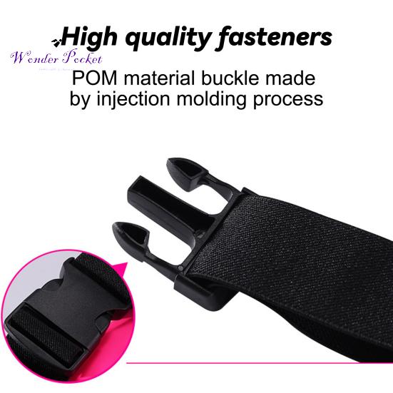 Waterproof Fanny Pack Adjustable Quick Release Zipper Closure Large Capacity Running Waist Belt