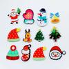 Cute resin Christmas snowflake Collection Cartoon Flat Back Cabochon Scrapbook Kawaii DIY Embellishments Accessories