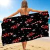 1Pc Christmas Candy Canes Beach Towel Quick Dry Multiuse For Beach Pool Gym Yoga Home Travel Christmas Halloween Xmas Gift S1201