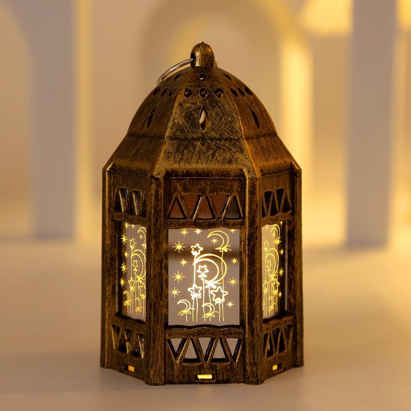Muslim Ramadan Lantern Eid Led Night Light  Ramadan Decoration Moon Star Glowing Light Islamic Eid Al Adha Gift