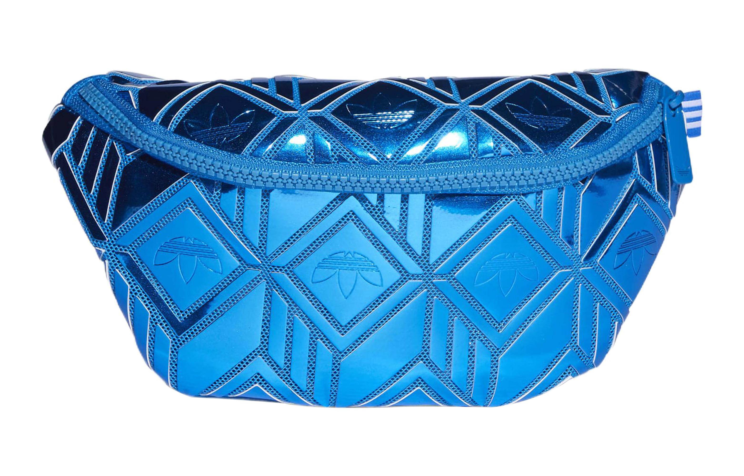 

Adidas Originals Polyester Sling Bag, Fanny Pack Regular Women s Blue Metallic H06708