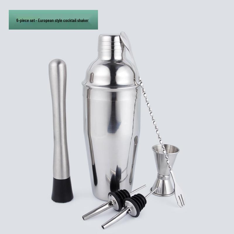 Stainless Steel Bartender Set: Boston Shaker & Cocktail Tools