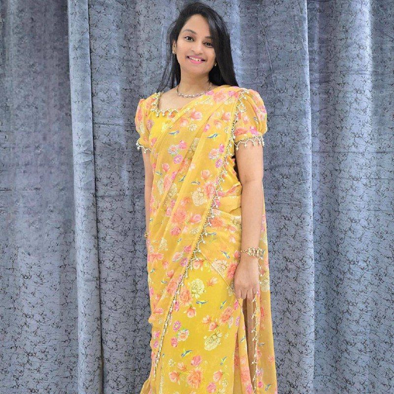 

Представляем новое трендовое платье-сари с принтом