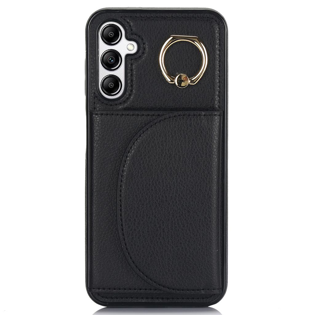 For Samsung Galaxy A54 5G Phone Case Ring Holder Card Slots PU Leather Back Cover